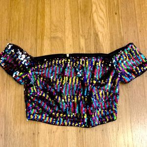 sequin top
